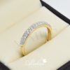 Alianza de boda en oro 14k con diamantes adiam-027