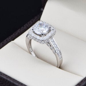 Anillo de compromiso en plata 925 ABPS-027