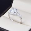 Anillo de compromiso en plata 925 ABPS-042