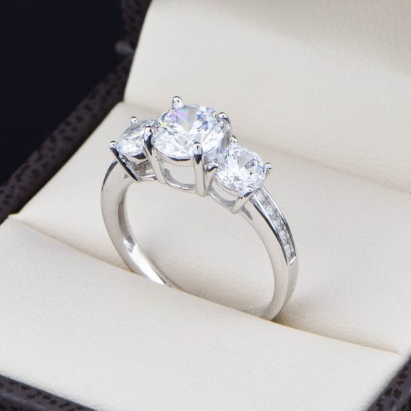 Anillo de compromiso en plata 925 ABPS-043