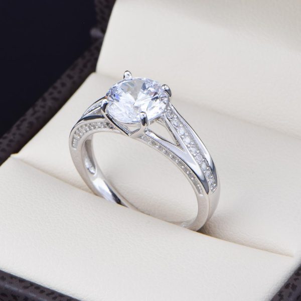 Anillo de compromiso en plata 925 ABPS-046