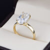 Anillo de compromiso oro 14k con zirconias soloz-007