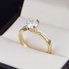Anillo de compromiso oro 14k con zirconias soloz-008
