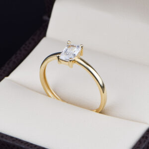Anillo de compromiso oro 14k con zirconias soloz-013