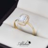 Anillo de compromiso oro 14k con zirconias soloz-040