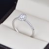Anillo de compromiso oro 14k con diamantes sdiam-018