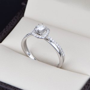 Anillo de compromiso oro 14k con diamantes sdiam-026