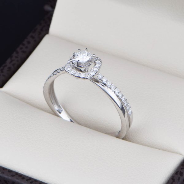 Anillo de compromiso oro 14k con diamantes sdiam-026