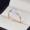Anillo de compromiso oro 14k con diamantes sdiam-027