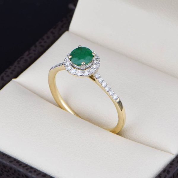 Anillo de compromiso oro 14k con diamantes sdiam-041