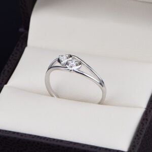 Anillo de compromiso en plata 925 ABPS-020