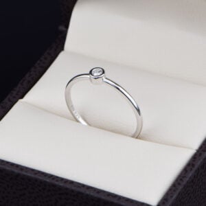 Anillo de compromiso en plata 925 ABPS-028