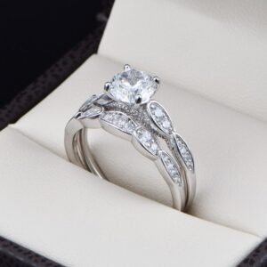 Duo de Boda Plata 925 Joyeria Alahas ABPD-003