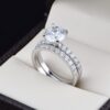 Duo de boda en plata 925 abpd-005