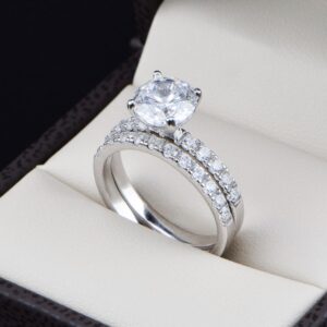 Duo de boda en plata 925 abpd-005