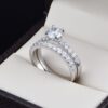 Duo de boda en plata 925 abpd-007