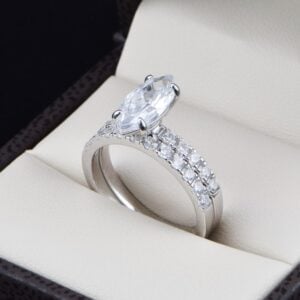 Duo de boda en plata 925 abpd-017