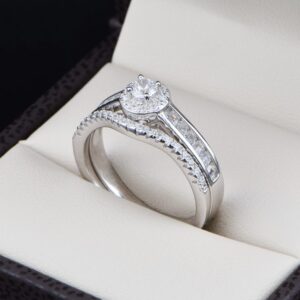 Duo de boda en plata 925 abpd-025