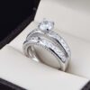 Duo de boda en plata 925 abpd-032