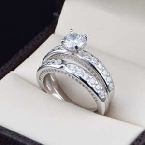 Duo de boda en plata 925 abpd-032