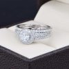 Duo de boda en plata 925 abpd-010