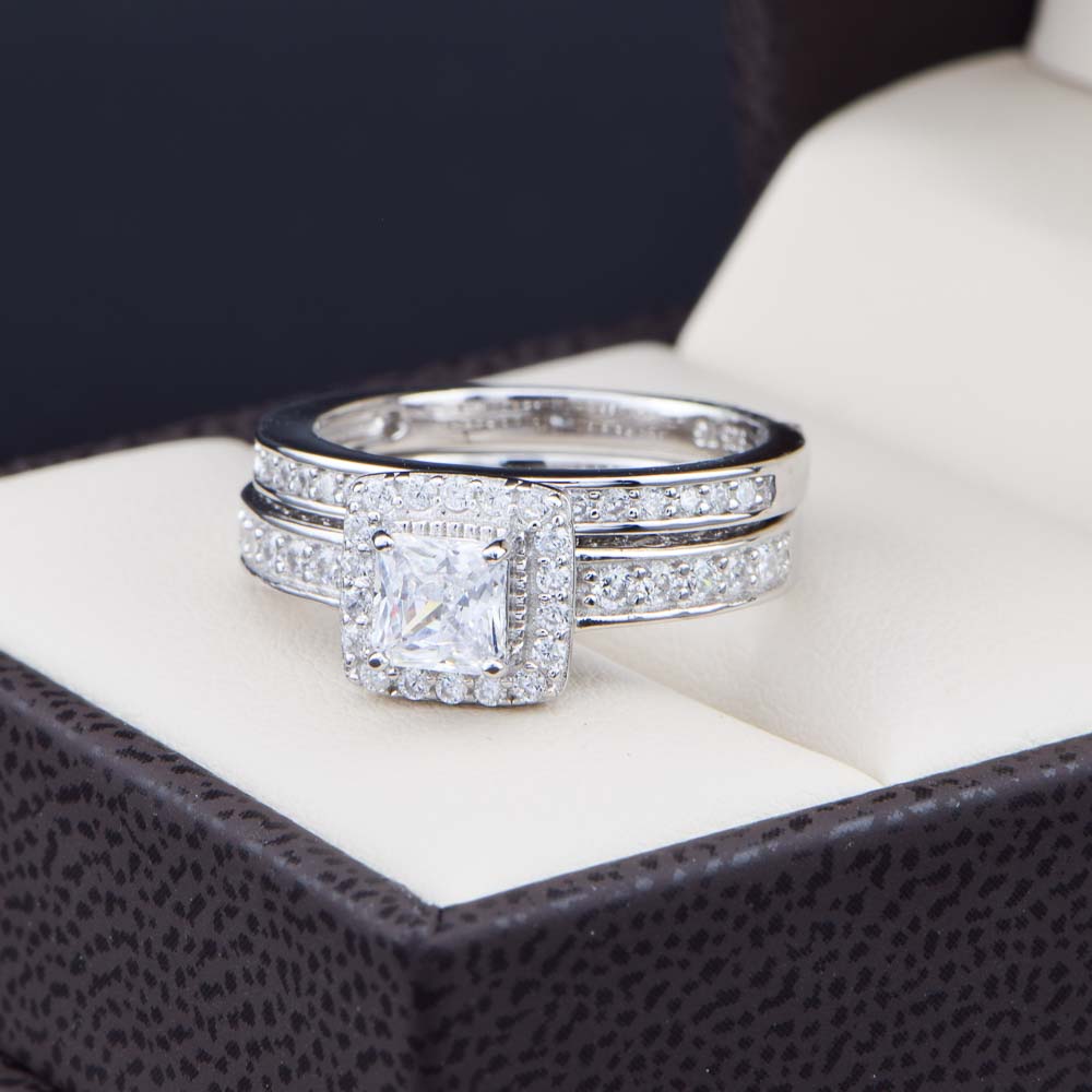 Duo de boda en plata 925 abpd-014