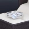 Duo de boda en plata 925 abpd-035