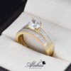 Duo de boda oro 14k Joyeria Alahas DO-028