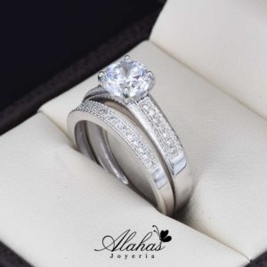 Duo de boda oro 14k Joyeria Alahas DO-031