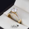 Duo de boda oro 14k Joyeria Alahas DO-060