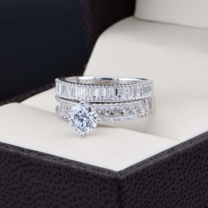 Duo de boda en plata 925 abpd-007