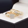 Duo de boda en oro 14k Joyeria Alahas DO-005