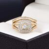 Duo de boda en oro 14k Joyeria Alahas DO-006