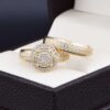 Duo de boda en oro 14k Joyeria Alahas DO-009