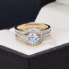 Duo de boda en oro 14k Joyeria Alahas DO-009