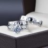 Trio de boda en plata 925 ABPT-010