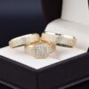 Trio de boda oro 14k Joyeria Alahas TROZ-007