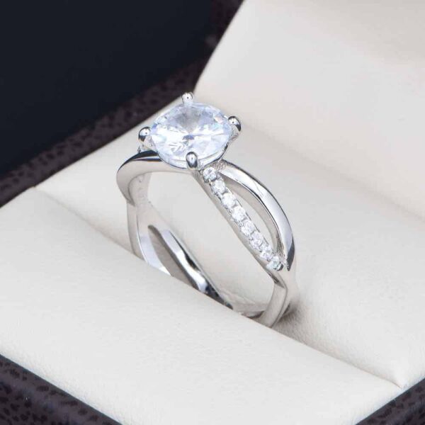 Anillo de compromiso en plata 925 ABPS-052