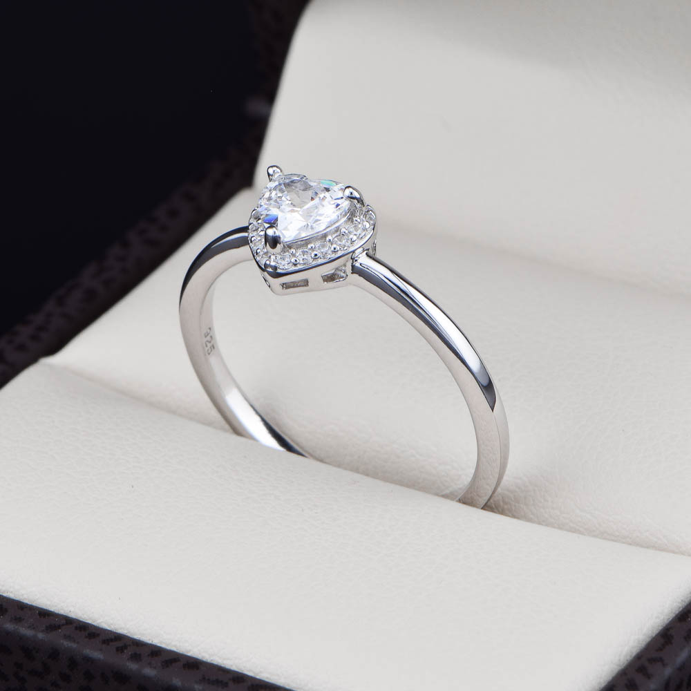 Anillo de compromiso en plata 925 ABPS-032