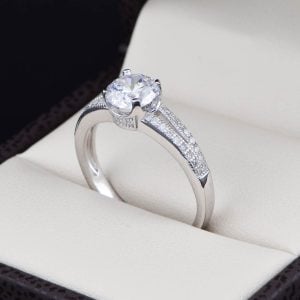 Anillo de compromiso en plata 925 abps-049