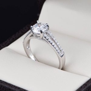 Anillo de compromiso en plata 925 ABPS-050