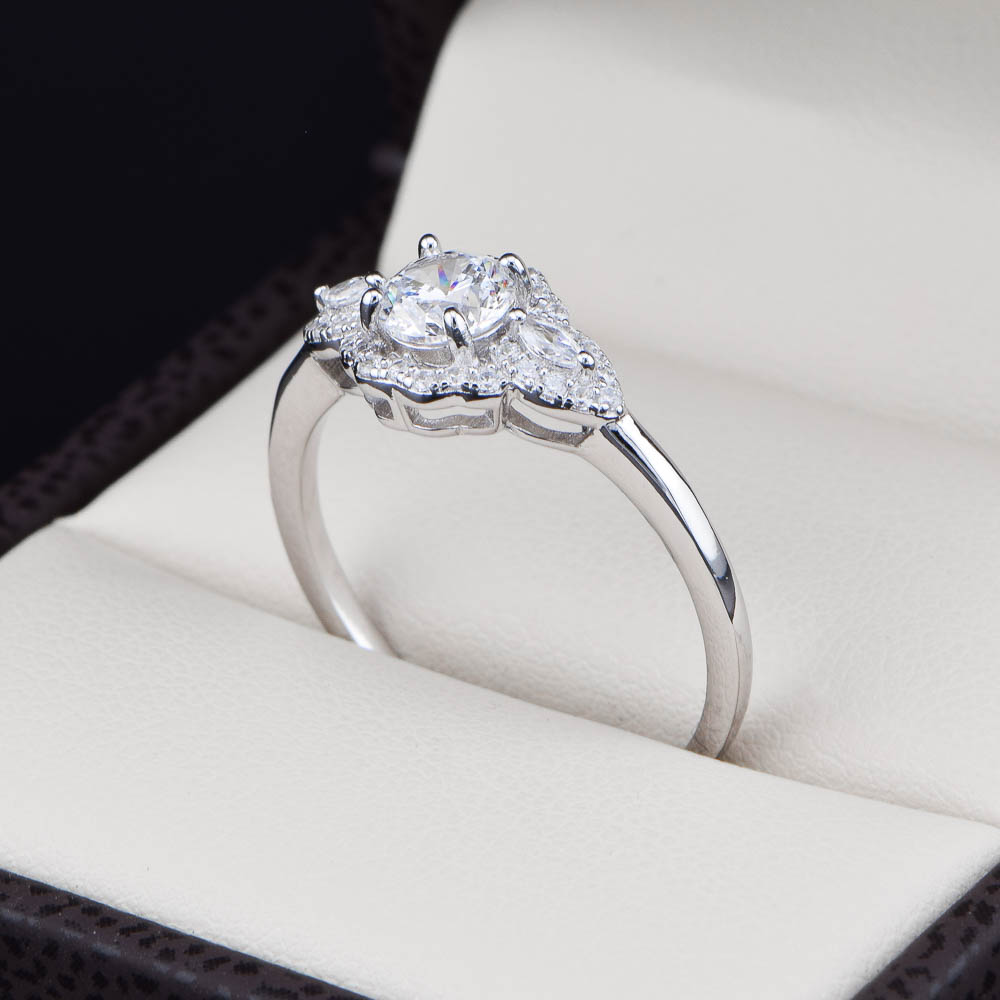 Anillo de compromiso en plata 925 ABPS-051