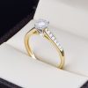 Anillo de compromiso oro 14k con diamantes sdiam-049
