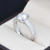 Anillo de compromiso en plata 925 ABPS-054