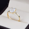 Anillo de compromiso oro 14k con zirconias SOLOZ-005