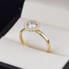 Anillo de compromiso oro 14k con zirconias SOLOZ-015