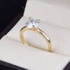 Anillo de compromiso oro 14k con zirconias SOLOZ-019