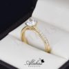 Anillo de compromiso oro 14k con zirconias SOLOZ-010