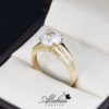 Anillo de compromiso oro 14k con zirconias SOLOZ-114