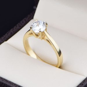 Anillo de compromiso oro 14k SOLOZ-034